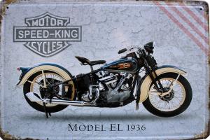 Metallskilt Retro 3D