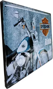 Metallskilt Retro 3D