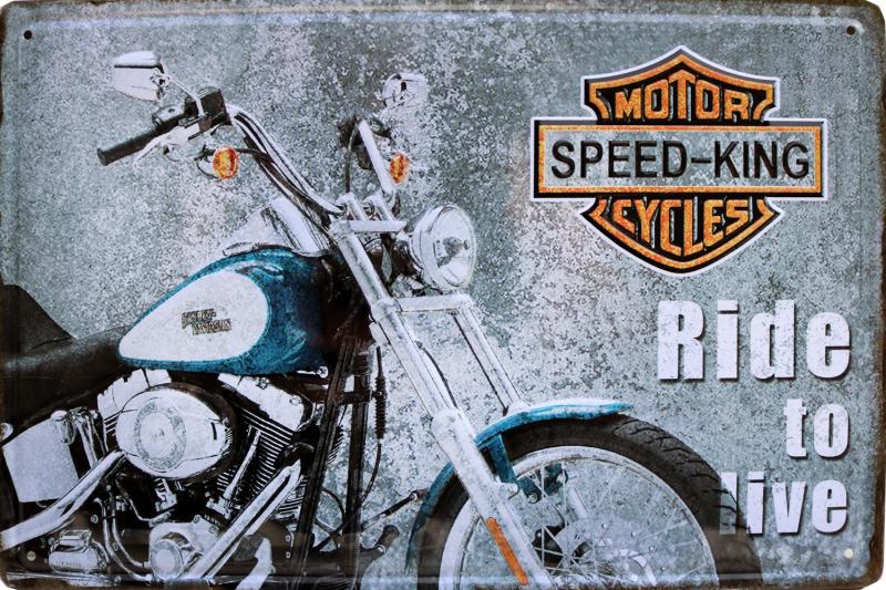 Tavla Plåtskylt Retro 3D