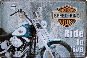 Metallskilt Retro 3D