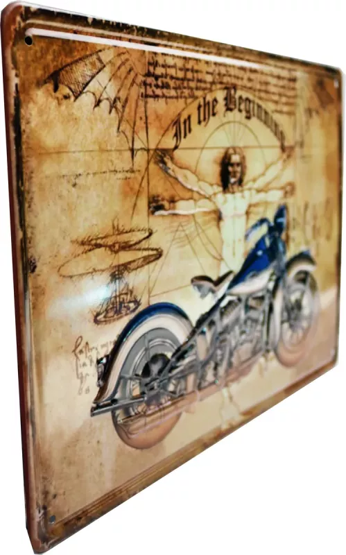 Metallskilt Retro 3D