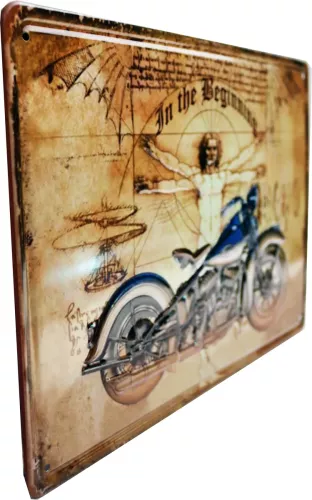 Tavla Plåtskylt Retro 3D