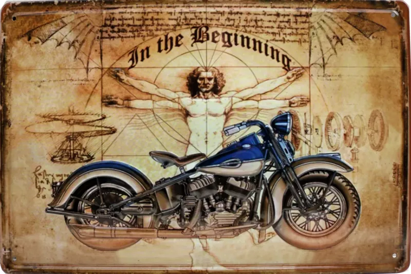 Metallskilt Retro 3D