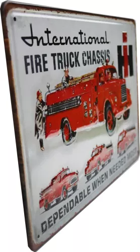 Tavla Plåtskylt Retro 3D