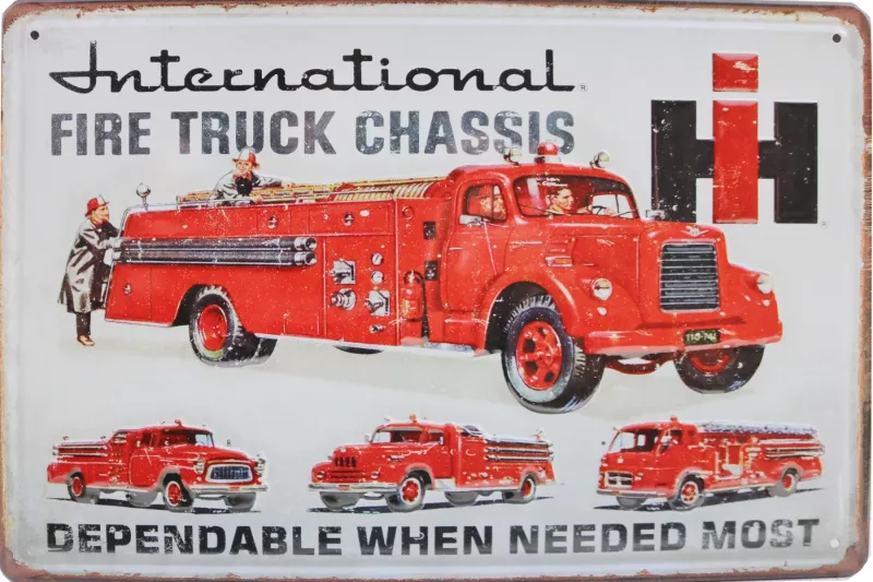 Metallskilt Retro 3D