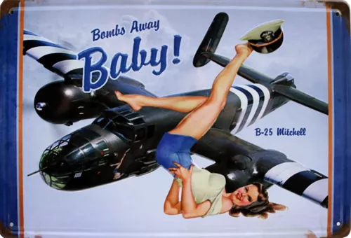 Tavla Plåtskylt Retro 3D