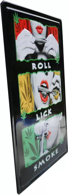 Metallskilt Retro 3D