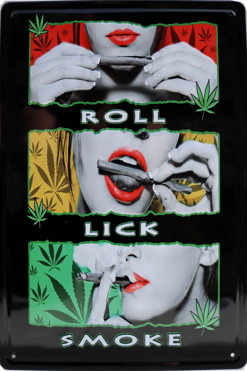 Metallskilt Retro 3D