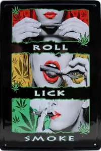 Metallskilt Retro 3D