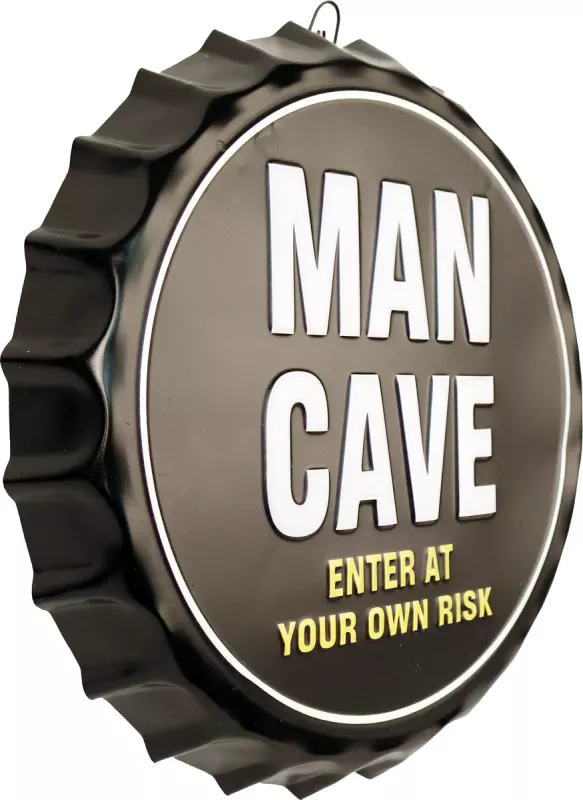 Retro Metallskilt Kork Man Cave