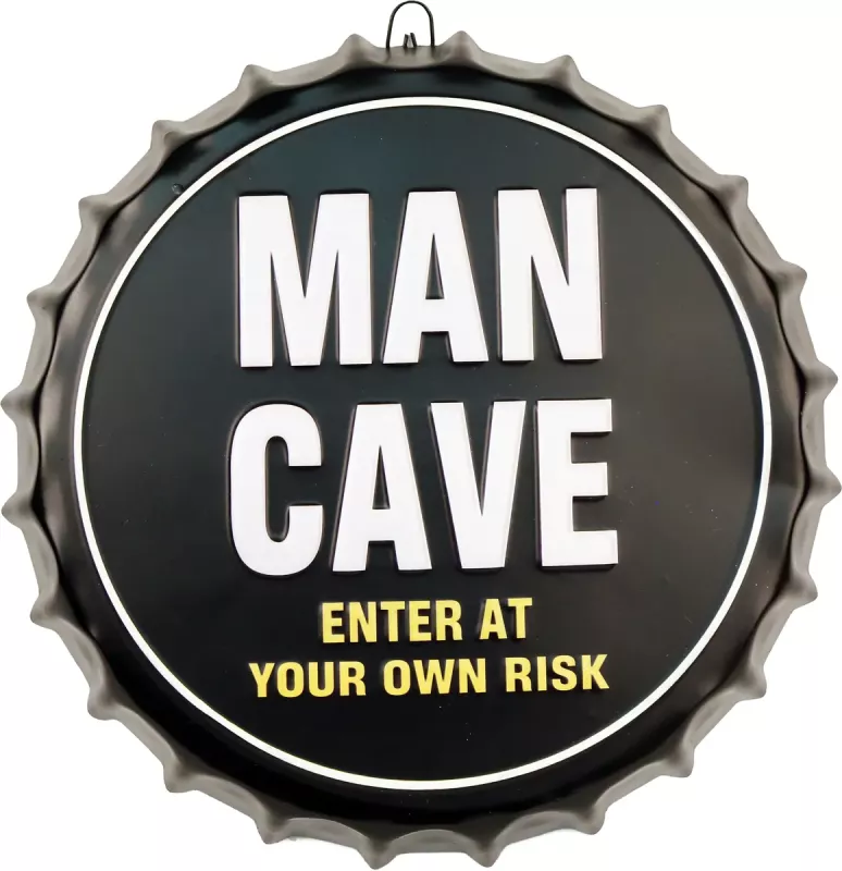 Retro Metallskilt Kork Man Cave