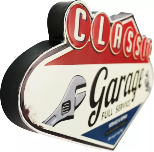 Retro Metallskylt Classic Garage