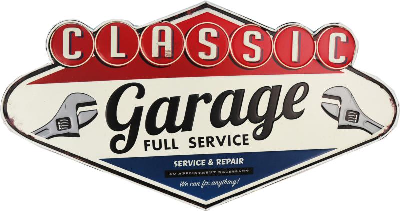 Retro Metallskylt Classic Garage