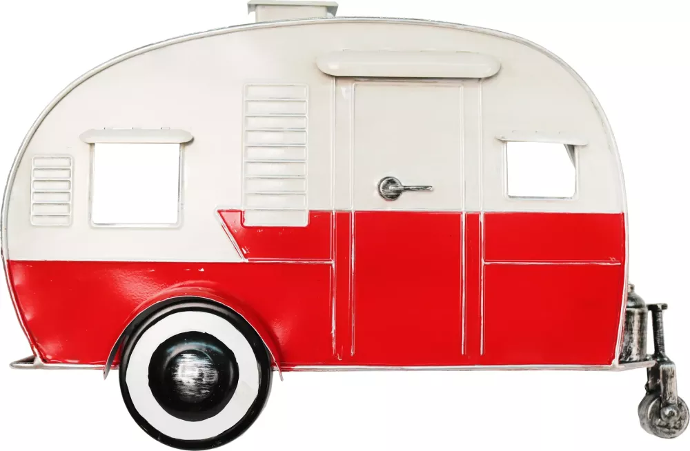 Retro Metallskilt Campingvogn