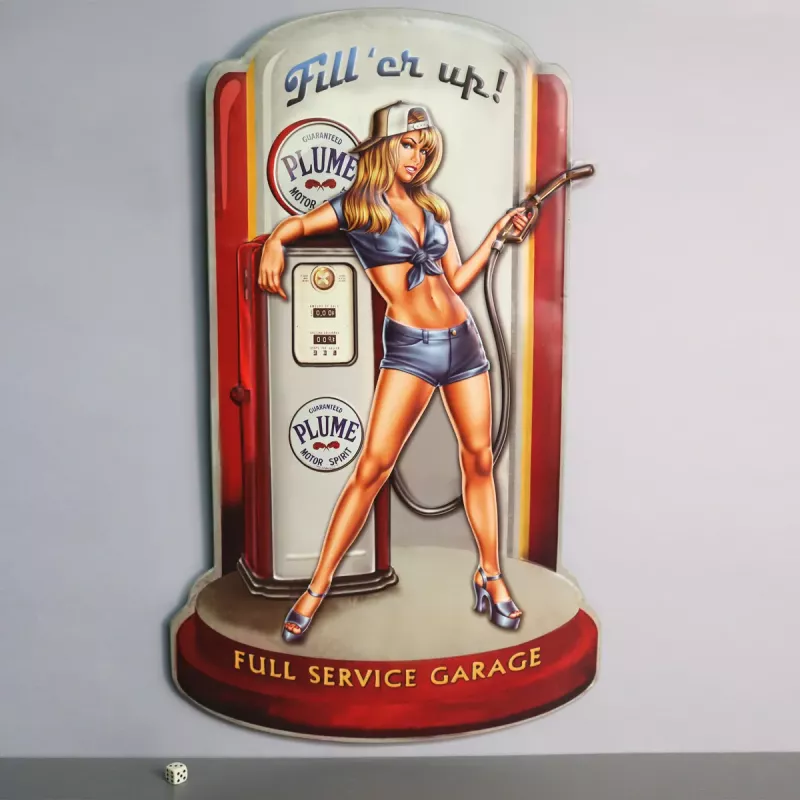 Retro Metallskilt Full Service Garage