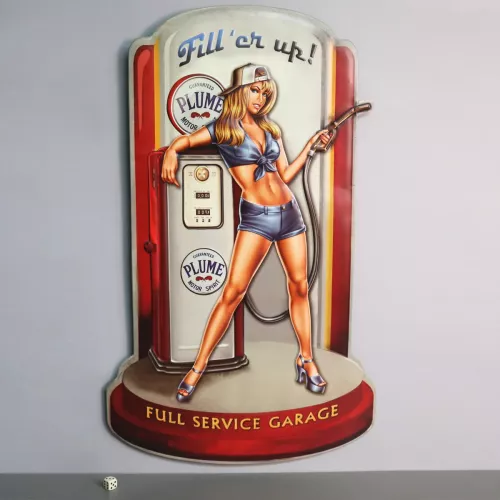 Retro Metallskylt Full Service Garage