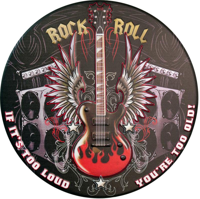 Retro Metallskylt Rock & Roll