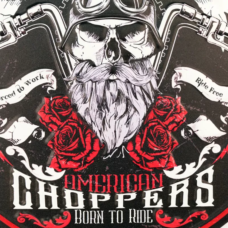 Retro Metallskilt Live To Ride Choppers