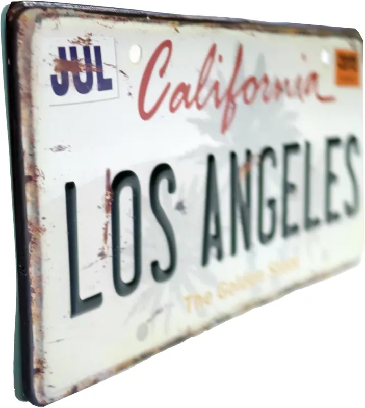 Retro Bilskilt Los Angeles