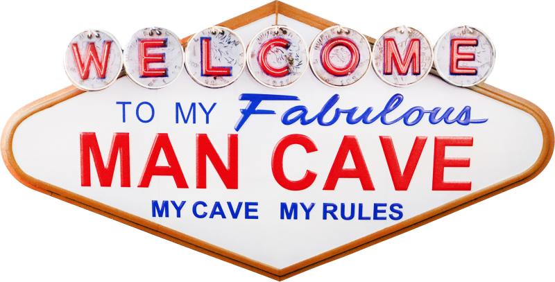 Retro Metallskylt Fabulous Man Cave