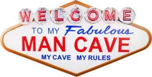 Retro Metallskylt Fabulous Man Cave