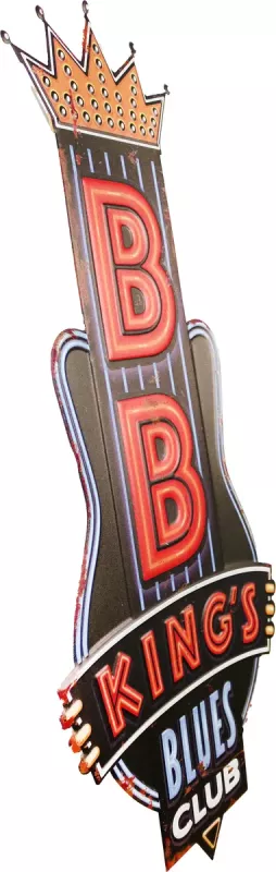 Retro Metallskylt BB Kings Blues Club