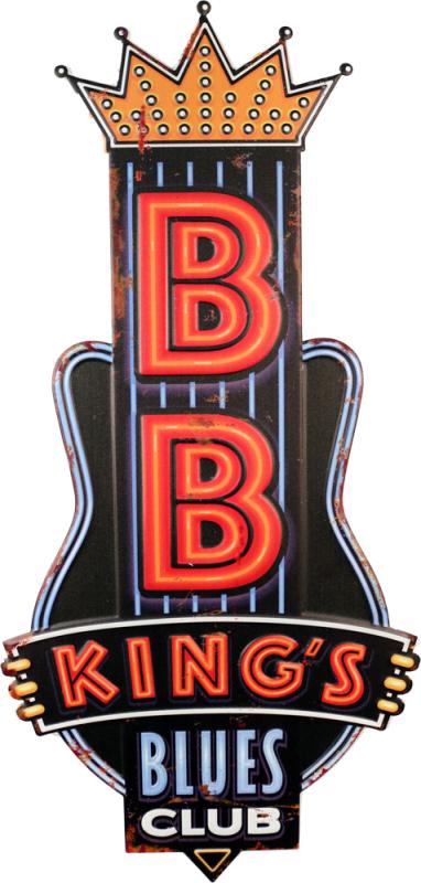 Retro Metallskylt BB Kings Blues Club
