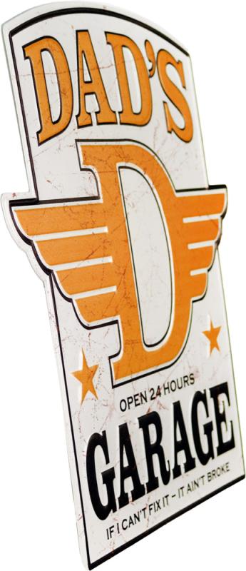 Retro Metallskylt Dad´s Garage