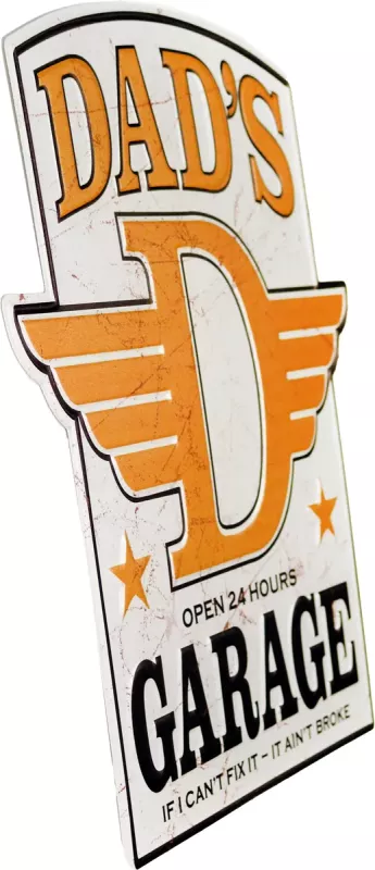 Retro Metallskilt Dad´s Garage
