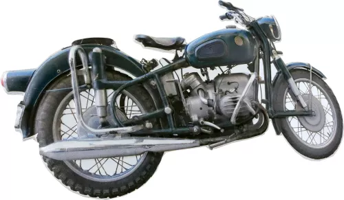 Retro Metallskylt Motorcykel