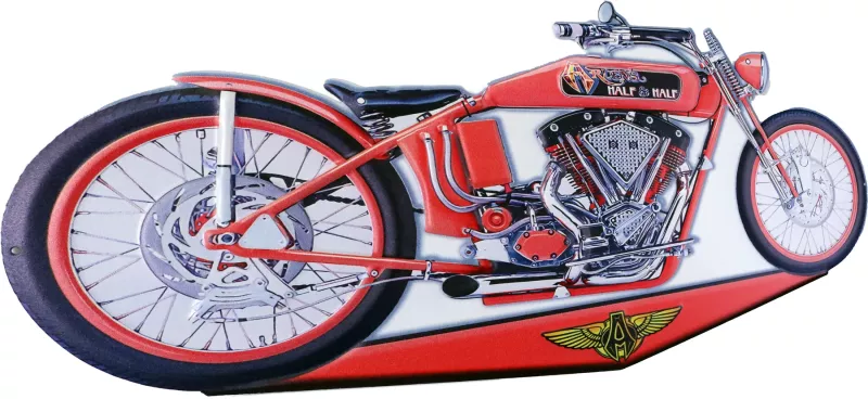 Retro Metallskylt Motorcykel