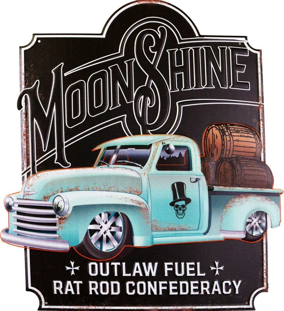 Retro Metallskilt Moonshine
