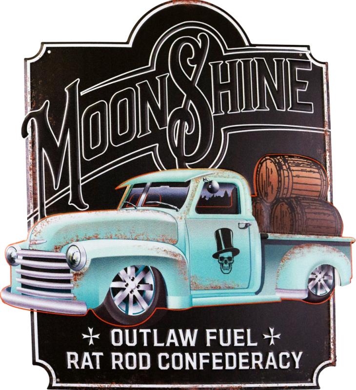 Retro Metallskylt Moonshine