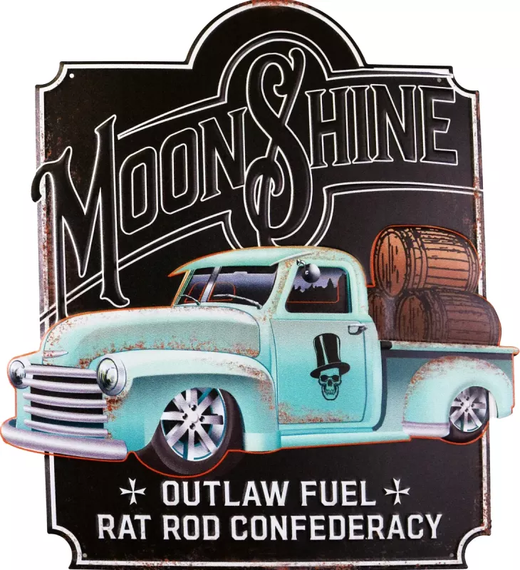 Retro Metallskilt Moonshine