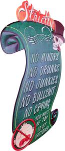 Retro Metallskilt Tattoo Roule