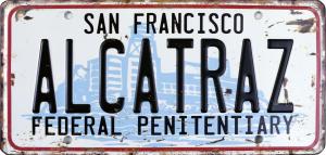 Retro Bilskilt Alcatraz