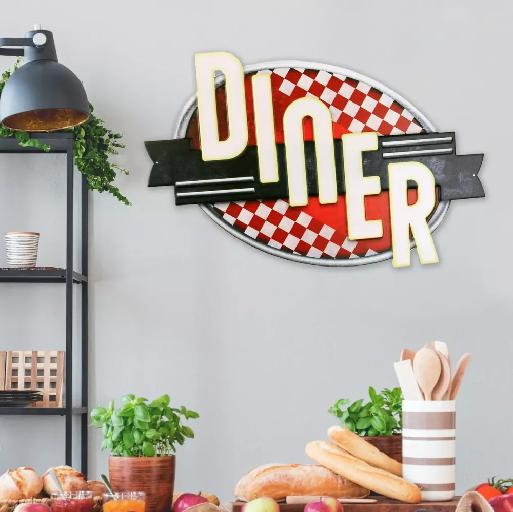 Retro Metallskilt Diner