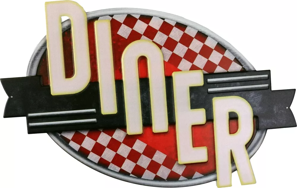 Retro Metallskilt Diner