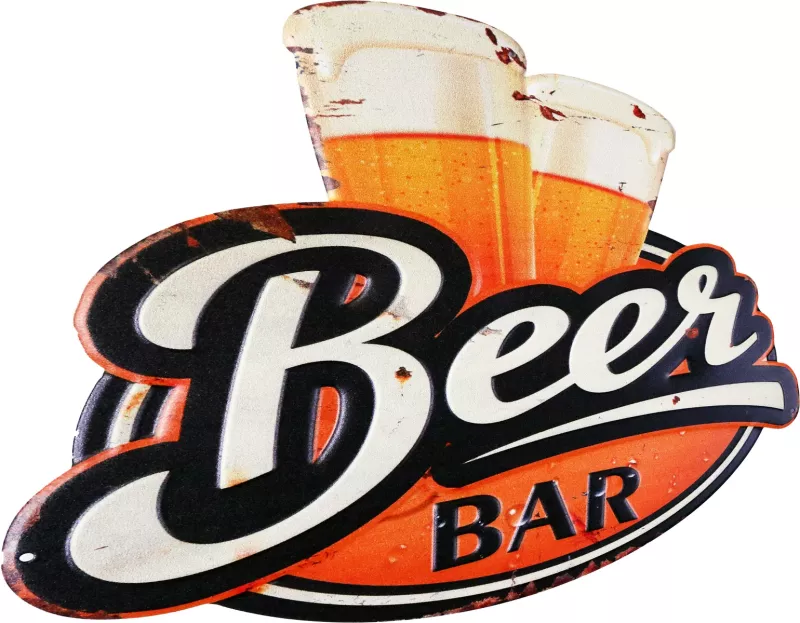 Retro Metallskylt Beer Bar