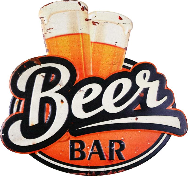 Retro Metallskylt Beer Bar
