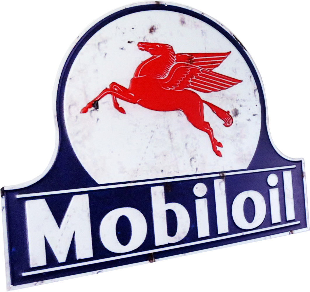 Retro Metallskilt Mobiloil