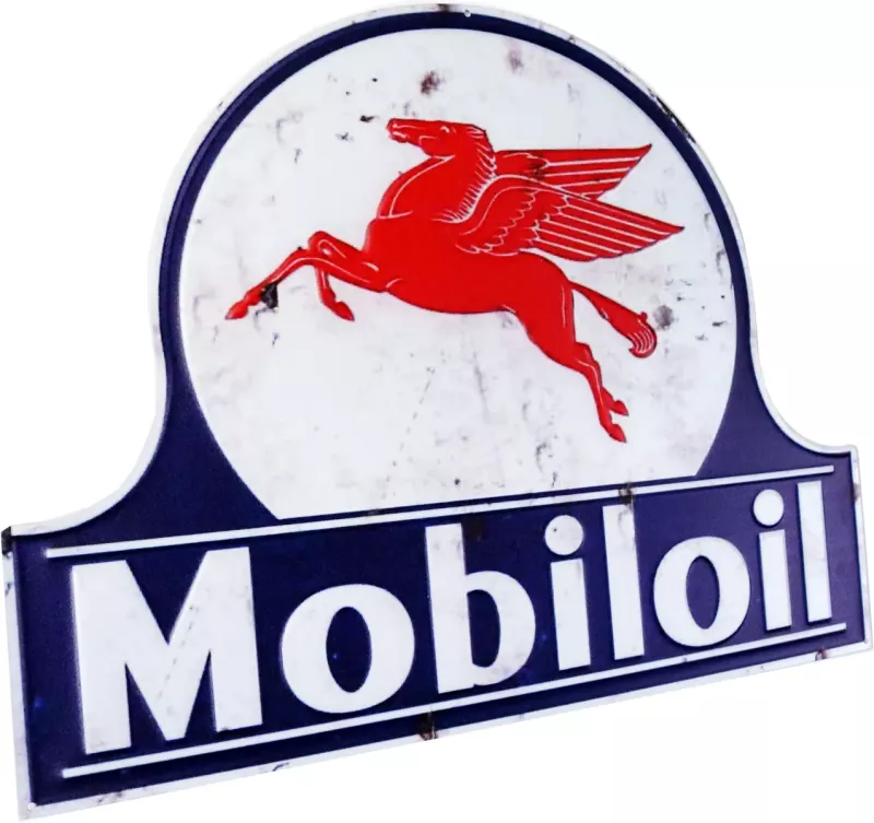Retro Metallskylt Mobiloil