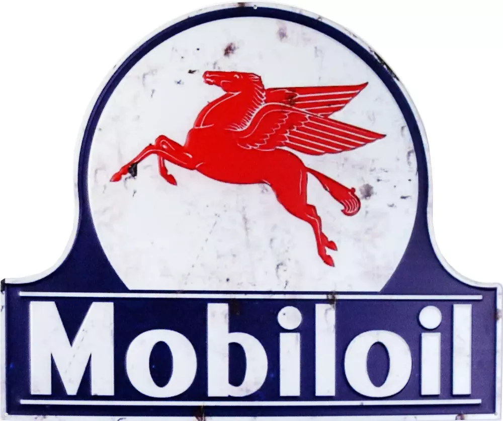 Retro Metallskilt Mobiloil