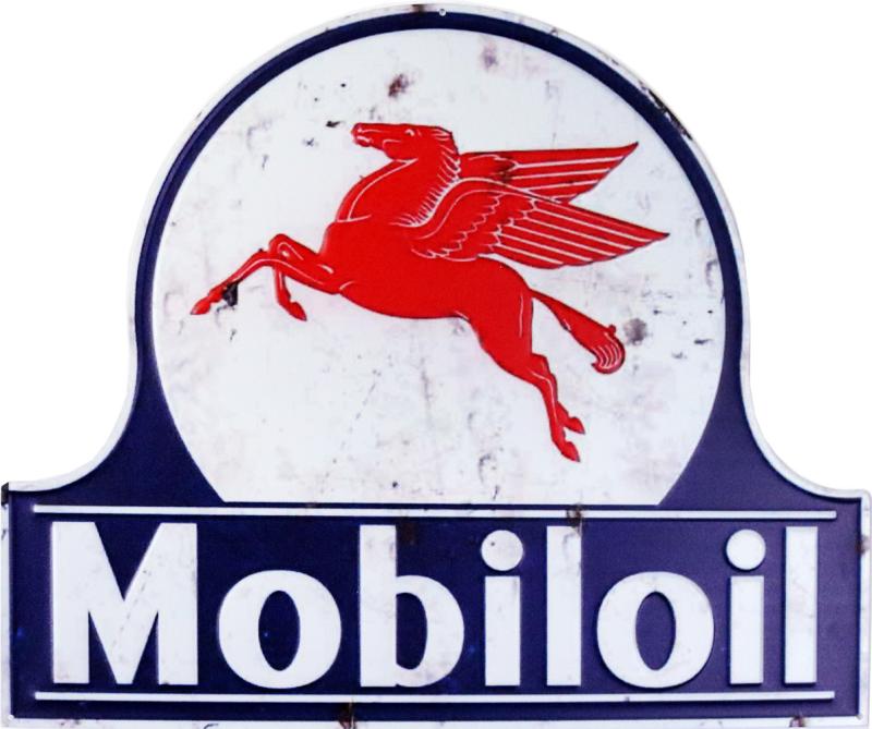 Retro Metallskylt Mobiloil