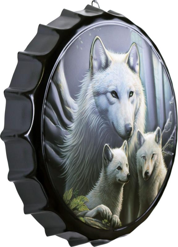 Retro Metallskylt Kapsyl Varg