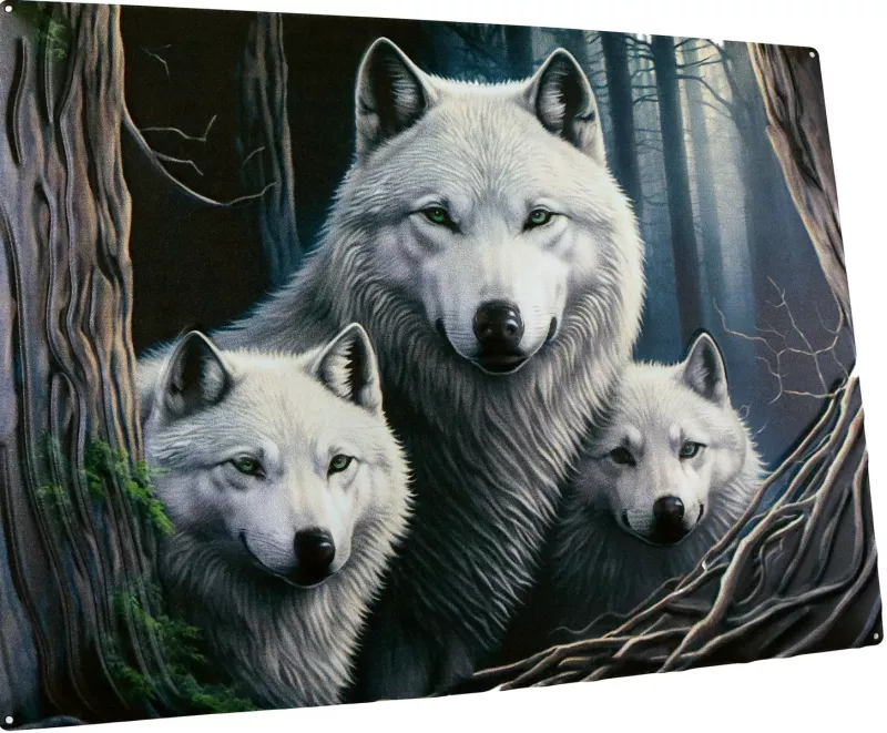 Retro Metallskilt Ulv