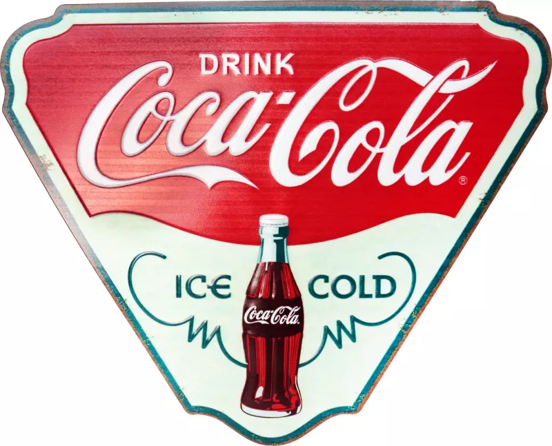 Retro Metallskilt Ice Cold Coke