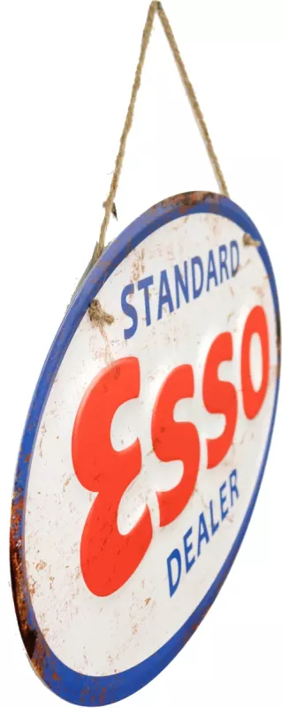 Retro Metallskilt Esso Dealer