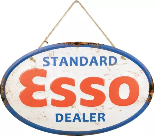 Retro Metallskylt Esso Dealer