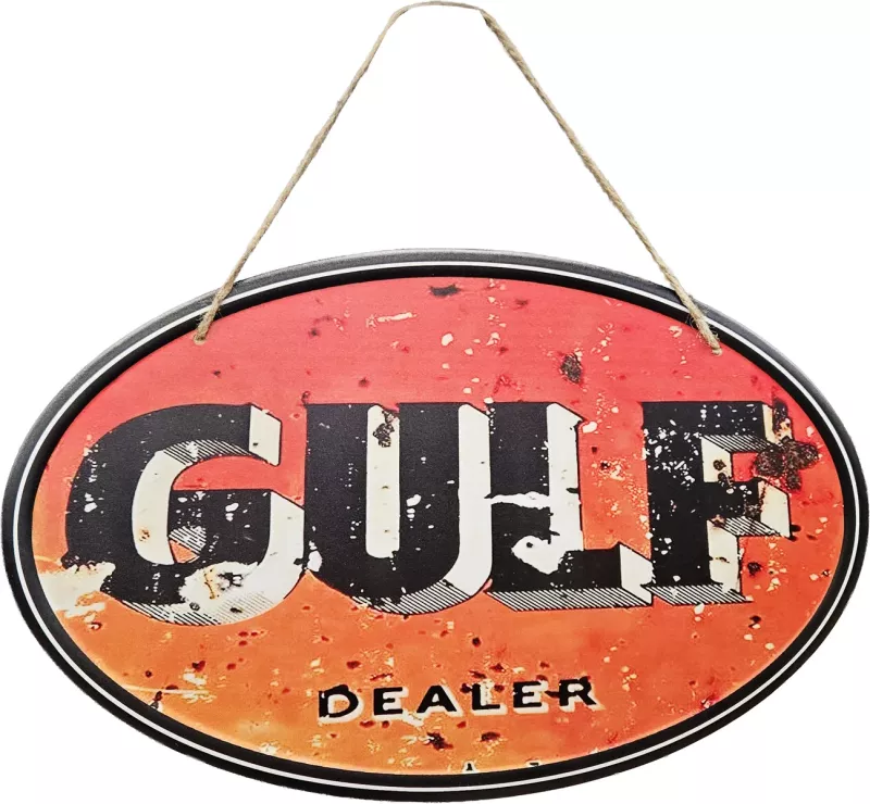 Retro Metallskilt Gulf Dealer